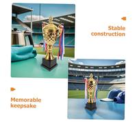 PENIKOKO Large Metal Sports Trophy Cup for Competitions Football Basketball Soccer Baseball Running Golf Hockey Award Portable Championship Prize for Team Ceremony and Celebration