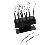 PENIKOKO Lash Extension Display Stand with Sticks Black Eyelash Grafting Organizer for Beauty Events Stable False Lash Holder for Versatile Storage and Professional Application