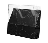 PENIKOKO Lash Tweezer Holder 8-Hole Cover Lash Tweezer Case Stand Black Marble Pattern for Salon and Home Use