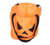 PENIKOKO LED Light Up Halloween Pumpkin Bucket Portable Lightweight Candy Holder for Trick Treating Illuminated Pumpkin Treat Bag with Energy Saving LED Design for Night Visibility and