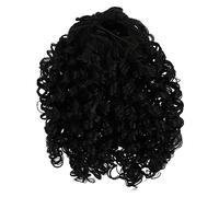 PENIKOKO Long Curly Ponytail Hair Piece with Drawstring Black Elastic Net Ponytail Extension for Women Breathable Lightweight Hair Volume Enhancer Secure Clip Styling Accessory