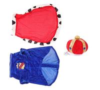 PENIKOKO Lovely Pet Dog Cloak and Crown Matching Costume for Dogs Handcrafted Pet Garment for Everyday Wear Holidays and Photos Reduces Shedding and Dirt
