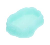 PENIKOKO Luminous Reptile Water Dish Resistant Feeding Bowl for Tortoise and Pets Easy Clean Rim Design Prevents Worm Escape and Safe Daily Use Accessory