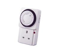 PENIKOKO Mechanical Plug in Timer Socket Timer with Protector and Maximum Endurance for Appliances and Lamps for Vacation and Business Trip Use Ip20
