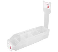 PENIKOKO Medication Organizer Telescopic Storage Box with Flexible Dividers for Infusion Bottles, White Plastic Medicine Organizer Box for Home and Hospital Use, Pharmaceutical Dispenser