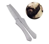PENIKOKO Men's Stainless Steel Folding Beard Comb Static Comb Tool for Grooming for Home and Barber Salon Use Unique Design for