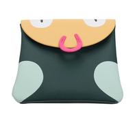 PENIKOKO Menstrual Pad Bag in Green Pu Material Lightweight and Easy to Use Portable Sanitary Napkin Storage Bag Maintaining Personal Privacy for Out-of-Home Use