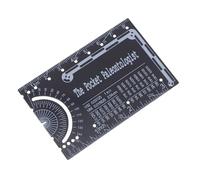 PENIKOKO Metal Pocket Ruler for Engineers with Protractor Compass Scale Compact Civil Engineering Tool for Precise Metric Measurements Portable Mechanical Lab Gear for Architects and