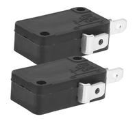 PENIKOKO Microwave Oven Door Interlock Normally Open Microswitch Replacement Part 2pcs 2-pin Limit Switch for Microwave Cooker Repair and Cooking Appliance Accessories