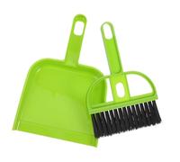 PENIKOKO Mini Hand Broom and Dustpan Set for Desktop and Bed Cleaning Soft Bristles Scoop Efficient Small Brush for Keyboard Electronics and Home Surfaces Green