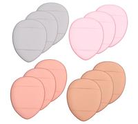 PENIKOKO Mini Powder Cosmetic Puff 12pcs Comfortable Finger Sponge Makeup Applicator for Women Facial Beauty Suitable for Wet and Dry Face Powder