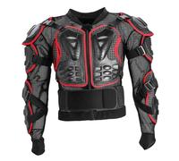 PENIKOKO Motorcycle Protective Jacket Red Xl Anti-fall Full Guard with Removable Back Waist Pads Straps for Racing Riders Safety Gear