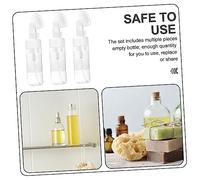 PENIKOKO Mousse Foams Bottle Brush Head 150ml Foaming Hand Soap Dispenser 3pcs Travel Portable Facial Cleansing Brush Pump Bottle for Body Wash