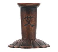 PENIKOKO Moxa Stick Extinguisher with Lotus Base Metal Moxa Stick Burner Holder User-Friendly and Elegant Design for Safe Home and Moxibustion Therapy Use