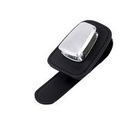 PENIKOKO Multi Function Car Visor Glasses Holder Sunglasses Storage Clip for Sunshade Black Durable PU Easy Fix Say Goodbye to Breaks and Scratches Fits All Glasses Types