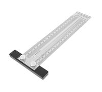 PENIKOKO Multi-function Carpentry Marking Ruler Woodworking Measuring Tool for Precise Horizontal Vertical and Parallel Lines Non-reflective Surface for Artists Designers Engineers