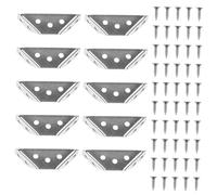 PENIKOKO Multifunctional Stainless Steel Corner Brace with Screws Cabinet Brackets Support for Hanging Cabinets Kitchen and Bathroom Furniture Connectors