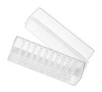 PENIKOKO Nail Drill Bits Organizer Case 30-hole Storage Box Nail Art Supplies Polishing Head Holder for Female Manicure Drill Bit Storage