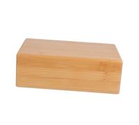 PENIKOKO Natural Bamboo Yoga Brick for Practice Wooden Yoga Training Block Smooth Surface Non Slip Portable Fitness Tool for Home Gym