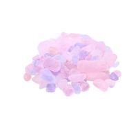 PENIKOKO Natural Crushed Crystal Rocks Chips Irregular Pink Purple Crystal Pebbles 1 Pack Tumbled Stones Gravel for Fish Tank Flowerpot Home Indoor Decoration