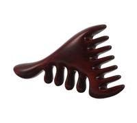 PENIKOKO Natural Purpleheart Wood Scalp Massager Comb, Meridian Scraping Massage Tool with Smooth Polished Surface for Hair and Head Relaxation, Suitable for Men and Women Wellness