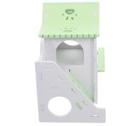 PENIKOKO Natural Wood Hamster Hideout House for Small Pets Wear-resistant Wooden Villa for Hamsters Chinchillas Gerbils Comfortable Rustic Pet Retreat for Play and Sleep