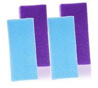 PENIKOKO Nylon Body Scrubber Cloths 4 Pcs Exfoliating Wash Towels Dead Skin Removal Back Scrubbers for Bathroom Shower Use Blue and Purple