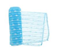 PENIKOKO Nylon Korean Exfoliating Washcloth Back Scrubber Body Exfoliator Soft Long Shower Towel Sky-blue for Bathing and Skin Cleansing