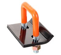 PENIKOKO Orange Rubber Sleeve Trailer Arm Hitch Tightener Clamp for American Square Tube Anti-Rattle Trailer Fixing Tool Metal Tow Hook Attachment Spare Tire Mount
