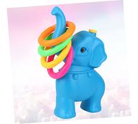 PENIKOKO Outdoor Ring Toss with Plastic Rings Blue Elephant Design Safe for Indoor and Outdoor Play Enhances Hand Eye Coordination and Color Recognition for Boys