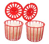 PENIKOKO Parrot Nesting Basket Jute Rope, Red Bird Breeding and Hatching Nest Basin for Cage Birds, Pigeon and Canary Relaxing Nest Toy Set