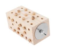 PENIKOKO Parrot Wooden Chewing Sturdy Bird Puzzle Foraging Safe Biting Block for Birds Relaxing Play Pet Training