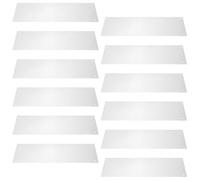 PENIKOKO Pet Cage Liners and Splash Guard Panels, Plastic Protection Shields 35.6x11.5cm, 12 Pieces 100 Cable Ties for Small Animal Habitats - Suitable for Rabbits, Hamsters, Ferrets,