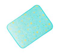 PENIKOKO Pet Cooling Mat for Dogs and Cats Washable Breathable Ice Silk Sleeping Pad Summer Cooling Blanket for Indoor Outdoor Use in Multiple Fruit Blue