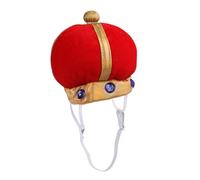 PENIKOKO Pet Crown Hat for Cats Red Adjustable Elastic Band Comfortable Soft Fabric Creative Funny Headpiece for Daily Wear Parties Christmas Photo Shoots Cat Cosplay Accessories