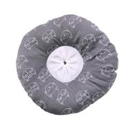 PENIKOKO Pet Shield Collar Anti-Lick Collar Breathable Protective Design Soft Cloth PP Cotton Grey Size Small to Large Indoor Use for Cats and Kittens