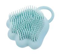 PENIKOKO Pet Silicone Bath Brush with Paw-shaped Soft Massage Bristles, Dog Grooming Comb for Shedding Control and Kitten Bathing, Blue, Suitable for Wet and Dry Use