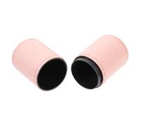 PENIKOKO Pink Pu Leather Makeup Brush Organizer with Multi-functional Storage and Sturdy Design, Pen Holder for Dressing Table and Desktop, Sl nd Elegant Decor