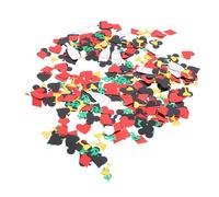 PENIKOKO Poker Theme Plastic Confetti Decoration Bag Flamingo Black Silver Spade Sequins Festival Table Scatter for Vegas Party Party Decor