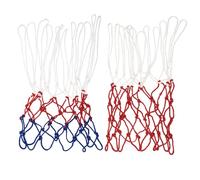 PENIKOKO Polyester Basketball Net Replacement 2pcs Thickened Basketball Nets with Loops Anti-tangle and Easy to Install for Outdoor and Campuses Use