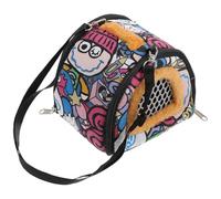 PENIKOKO Portable Hamster Carrier Bag and Sturdy Small Animal Carrying Pouch Lightweight Canvas and Plush Material Easy to Store for and Hamsters for Outdoor Travel