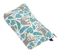 PENIKOKO Portable Makeup Bag with Sloth Print, Space Saving Cosmetic Pouch in Dacron Material, Chic Practical Design for Home and Office Use, for Women and Female Friends