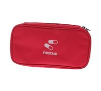 PENIKOKO Portable Oxford Survival Medical Kit Pouch with Mesh Pockets Emergency Response Trauma Bag for Home Outdoor Travel Camping and Road Trips Red