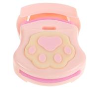 PENIKOKO Portable Small Plastic Cat Paw Eyelash Curler with Soft Pad for Women, Curling Tool for Natural Lash Lift, Travel-Friendly Eyelash Curler in Deep Pink
