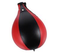PENIKOKO Professional Hanging Boxing Training Ball Pear Speedball for Stress Relief and Reflex Exercise Black and Red Dual Tone Suitable for Home Office Gym Boxing Equipment