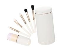 PENIKOKO Professional Portable Makeup Brush with Mirror Compact Rotating Cosmetic Brush Holder for Eyeshadow and Face Cosmetics Travel Beauty Kit