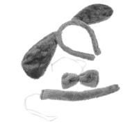 PENIKOKO Puppy Costume Props Animal Tail Ear Headband Bowtie Soft Cloth Material Cute Design Creative Chic Stage Performance Prop Not Easy to Shed Party Costumes