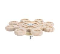 PENIKOKO Rabbit Teething Toy Natural Wood Windmill Boredom Breaker for Chinchilla Bunny Rabbit