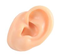 PENIKOKO Realistic Left Silicone Ear Model Soft Flexible Human Ear Simulation for Piercing Practice Jewelry Display Lightweight Portable Mannequin Accessory