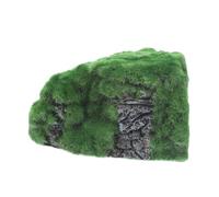 PENIKOKO Realistic Resin Reptile Hideout with Rock Texture Multi-functional Tortoise Hide and Basking Platform Habitat Shelter for Lizards Turtles Amphibians and Desert Aquarium Decor